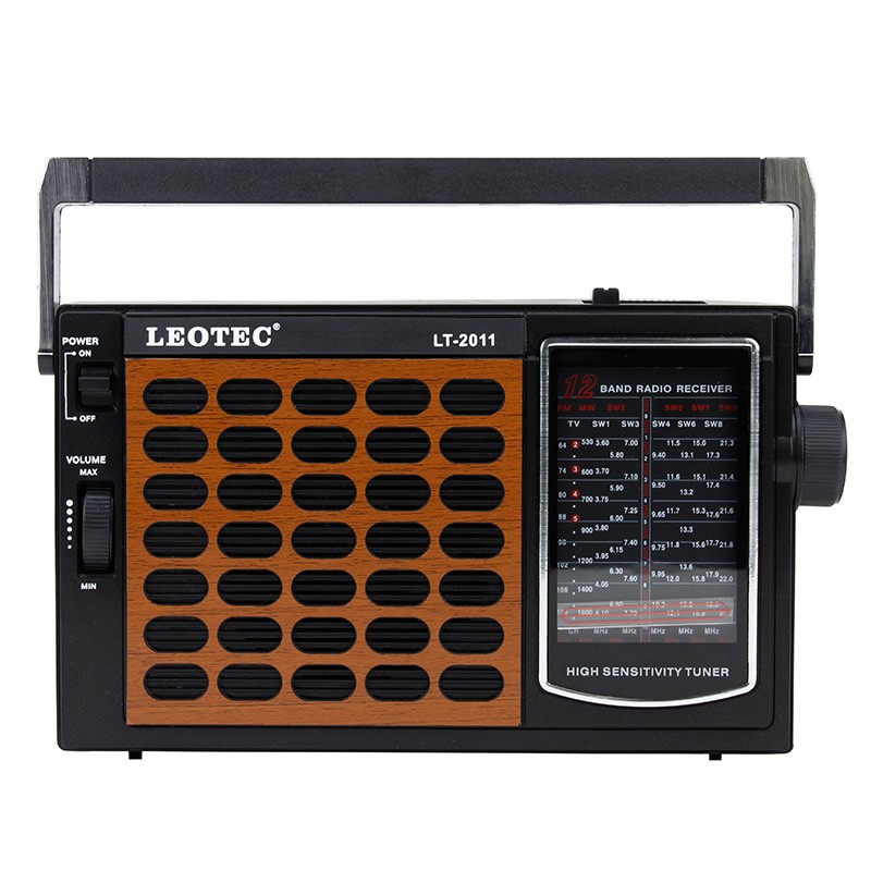 Radio portabil FM TV MW SW, antena telescopica, potentiometru, Leotec - imagine 8